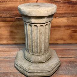 stone Garden Large Hexagonal Solid Heavy Plinth Column Pedestal Ornament - thumbnail 4