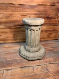 stone Garden Large Hexagonal Solid Heavy Plinth Column Pedestal Ornament - thumbnail 1