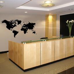 "World Map Earth Wall Decal Sticker Atlas Globe Art #1248 - 28"" High X 49" - thumbnail 2