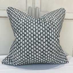 Cushions Made in Fermoie Neutral Black Teal Wicker Luxury Designer Decorative Linen Cushion Pillow Throw Cover - thumbnail 2