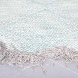"Handwoven Moroccan Wool Runner Rug Long Geometric Hallway Decor - 15'11"" X 2'9" - thumbnail 2