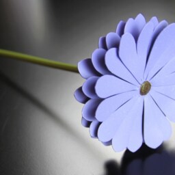 Metal Daisy, Purple Mother's Day , Mothers Day, 4Th Anniversary Gift, 6Th Anniversary, 11Th Bridesmaid Steel Daisy - thumbnail 2