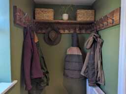 Beautiful Handmade Chunky Wooden Coat Hooks - Custom Sizes Available Industrial Rustic Style - thumbnail 1