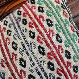 3050cm - 1220In Rectangle Vintage Kilim Cushion Cover Handwoven - Tribal Lines - thumbnail 3