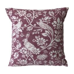 1 X Iliv Heathland Hares & Game Birds Elderberry Purple Off-White Cushion Covers - thumbnail 2