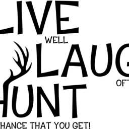 Live Laugh Hunt Decor, Deer Antlers Decal, Hunting Wall Art, Rustic Cabin Decorations, Gifts For Hunters, Man Cave Design, Lodge Artwork - thumbnail 2