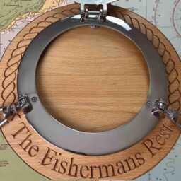 Mounted & Custom Engraved Cast Aluminium Clock - thumbnail 4