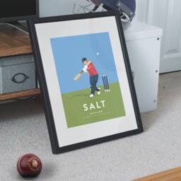 Phil Salt England Cricket Odi Team Art Print - International Icon Collection A3 A4 Poster - thumbnail 3