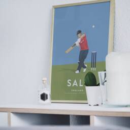 Phil Salt England Cricket Odi Team Art Print - International Icon Collection A3 A4 Poster - thumbnail 2