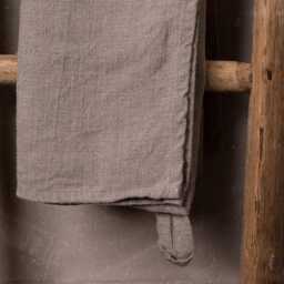 Linen Bath Towel Natural Flax - Towels Sheets Antique Sheet Guest Hand - thumbnail 3