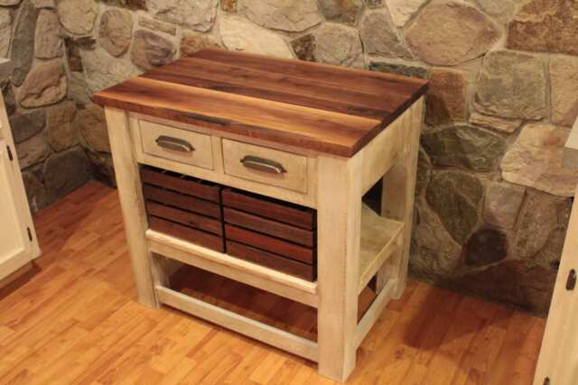 Reclaimed Kitchen Island - image 1