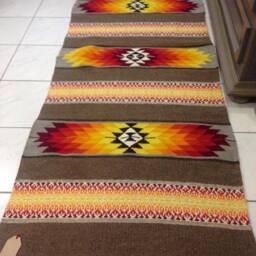"Bulgarian Handwoven Wool Kilim Rug ""Sunsets" - thumbnail 3