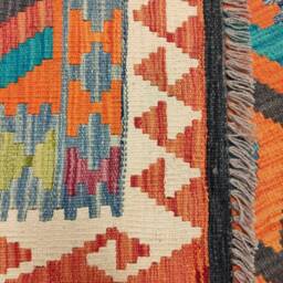 Classic Kilim Rug, Handmade Artisan Afghan Turkish Persian Qashqai Navajo Bohemian Natural Wool Flatweave Multicolour Rug 154x101 cm - thumbnail 3