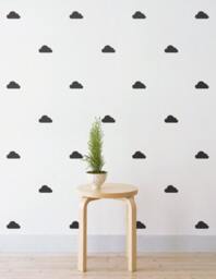 Mini Clouds - Set Of 48 Wall Sticker Decal - Pattern, Art, Girls Room, Boys Nursery Decal, Decals, Kids Room Patterns - thumbnail 3