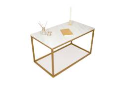 High-End Custom Coffee Table - Lisa Marble Top, Bianco Carrara, Nero Marquina, Verde Guatemala, Emperador, For The Living Room