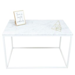 High-End Custom Coffee Table - Lisa Marble Top, Bianco Carrara, Nero Marquina, Verde Guatemala, Emperador, For The Living Room - thumbnail 3