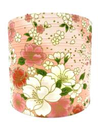Oriental Blossom Lampshade Crane & Heron, Gold On Black - thumbnail 1