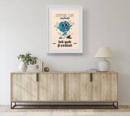 Tek Yuh Fi Eediat - Home Decor, Wall Art, Modern Jamaican Print, Patois Caribbean Print, Slang Print - thumbnail 1