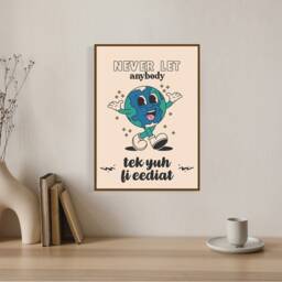 Tek Yuh Fi Eediat - Home Decor, Wall Art, Modern Jamaican Print, Patois Caribbean Print, Slang Print - thumbnail 3