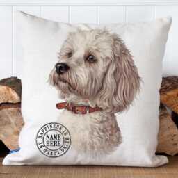Personalised Maltese Cushion Cover Dog Throw Pillow Custom Dogs Bed Decor New Puppy Pooch Birthday Gift Ekdc26 - thumbnail 1