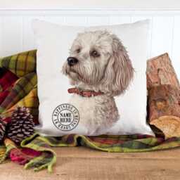 Personalised Maltese Cushion Cover Dog Throw Pillow Custom Dogs Bed Decor New Puppy Pooch Birthday Gift Ekdc26 - thumbnail 3