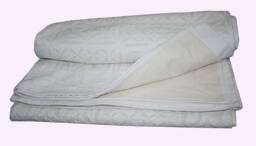 White Cotton Cutwork Kantha Quilt Queen Size Bedspreadfloral Print Bedspread Throw