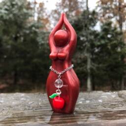 Eve-Sophia Story Goddess Statue - Statue, Avalon, Morgan, Morganna, Apple, Wisdom, Forbidden Fruit, Priestess - thumbnail 2