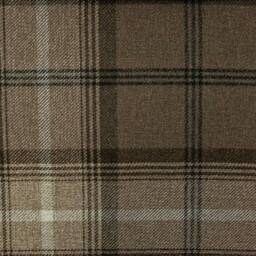 Handmade Brown Check Tartan Storage Ottoman - Sophie Chocolate Fabric Bespoke British Made - thumbnail 4