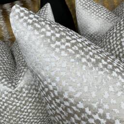 "Exclusive Collection Convex Stone Natural Champagne Geometric Design Cushion Cover, Pillow Cover Throw 16"" 18"" 20"" 22"" 24"" 26" - thumbnail 3