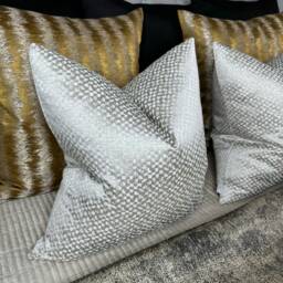 "Exclusive Collection Convex Stone Natural Champagne Geometric Design Cushion Cover, Pillow Cover Throw 16"" 18"" 20"" 22"" 24"" 26" - thumbnail 4
