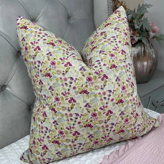 Country Ditsy Floral Cushion Cover, Decorative Pillow Size 16 - image 1
