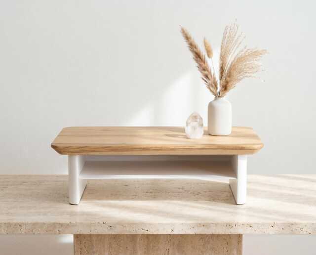 Buddha Home Altar, Buddhist Sacred Shrine, Zen Room Decor, Wooden Meditation Table, Mindfulness Spiritual Gift, Solid Oak Or Walnut Stand - image 1