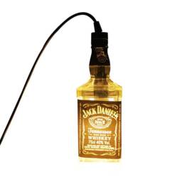 Jack Daniels Hanging Light-Upcycled Industrial Glass Ceiling Light - Handmade Pendant Fixture
