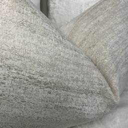 "Natural Ivory Cushion Cover, Luxury Designer Pillow Cover For Sofa Or Bed, Rectangle 12"" X 20" - thumbnail 3