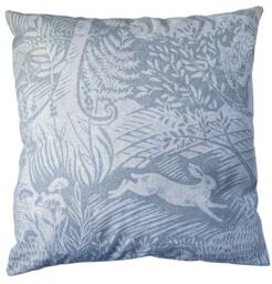 Cushion Cover Grey Blue Woodland Animals 16 - thumbnail 1