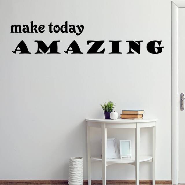 Vwaq Make Today Amazing Vinyl Wall Decal - Uplifting Quotes Entryway Decor, Inspiring Stickers - image 1