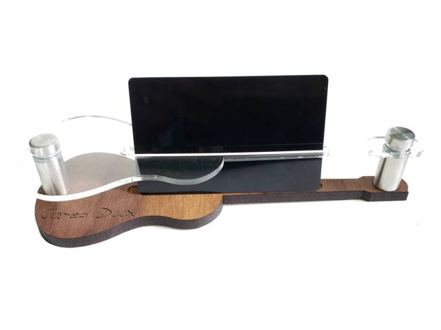 Personalized Guitar - Violin Ukulele Music Instrument Business Card Holder - image 1