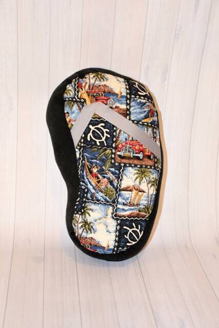 Flip Flop Pillow Single-Hawaii/ Hawaiian Gift/ Home Decor/ Bedroom Gift For Kids/ Her/ Birthday Housewarming - image 1
