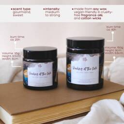 Reading At The Caf?? Coffee Candle, Book Nook Decor, Fresh Coffee, Cream & Caramel Scent - thumbnail 2
