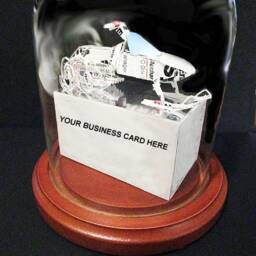 Snowmobile Business Card Sculpture Item 8922 - thumbnail 2