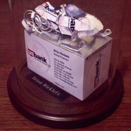 Snowmobile Business Card Sculpture Item 8922 - thumbnail 3