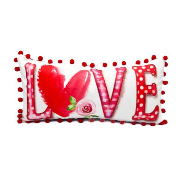 Vintage Love Pillow -- Valentines Heart - 170 - image 1