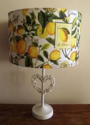 Lemon Tree Botanical Lampshade French Shabby Chic Kitchen Lighting - thumbnail 1