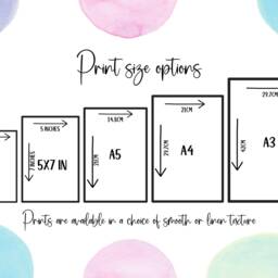 Unicorn Wall Art Set, Pastel Watercolor Prints, Girls Room Decor - thumbnail 2