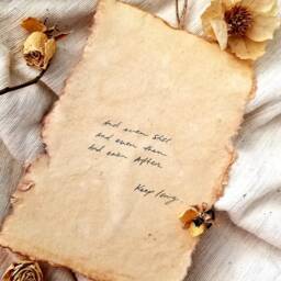 And Even Still, Then, After... Keep Loving. Handwritten Affirmations On Vintage Handmade Paper. Poetry Wall Hanging - thumbnail 3