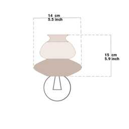 Ceiling Ceramic Lamp, Colorful Handmade Lampshade Design, Unique Light Fixture Gift - thumbnail 4
