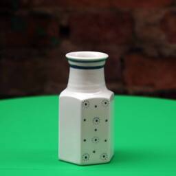 Handmade Small Square Porcelain Vase/Spring For Flowers Floral Motifs Easter Decoration Ceramics - thumbnail 3
