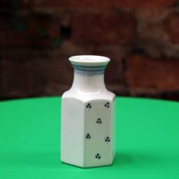 Handmade Small Square Porcelain Vase/Spring For Flowers Floral Motifs Easter Decoration Ceramics - thumbnail 2