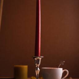 100% Pure Beeswax Taper Candles - 18 Hour Burn Time Each - Handmade, All Natural, Unscented Honey Dipped Style - thumbnail 4