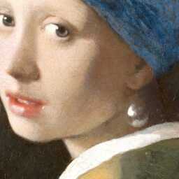 Vermeer Girl With A Pearl Earring Velvet Cushion Cover - Double Sided - thumbnail 2